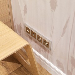 Розетка компьютерная Werkel встраиваемая шампань рифленая RJ45 (a051424) - фото 2