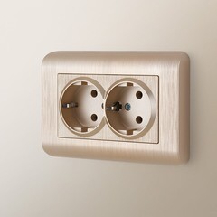 Розетка Werkel встраиваемая шампань рифленая (a051432) - фото 5