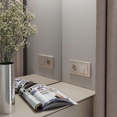 Выключатель Werkel двухклавишный встраиваемый шампань рифленый проходной (a051420) - фото 5