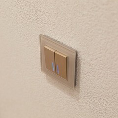 Выключатель Werkel двухклавишный встраиваемый шампань рифленый с подсветкой (a051414) - фото 5