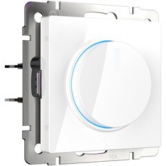 Диммер Werkel встраиваемый белый поворотно-нажимной с подсветкой (a051137) - фото 1