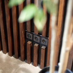 Розетка Werkel встраиваемая графит рифленый (a050761) - фото 5