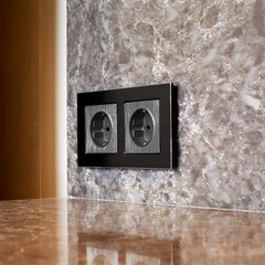 Розетка Werkel встраиваемая графит рифленый (a050761) - фото 3