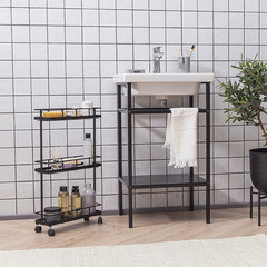 Стеллаж на колесах 660х390х120 мм Ulitka Overtop черный (74104071/25614) - фото 8