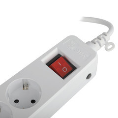 Сетевой фильтр Эра 5 розеток 1,8 м 10 А 2,2 кВт белый (Б0027828) - фото 4