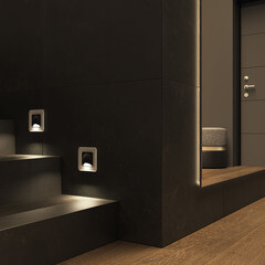 Подсветка для лестниц встраиваемая светодиодная черная 1 Вт 4000К IP20 Werkel (a060196) - фото 3