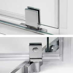 Душевой уголок WasserKraft Leine 35P хром 90х90х200 см пятиугольник стекло прозрачное 6 мм (35P11) - фото 2