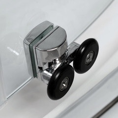 Душевой уголок WasserKraft Lippe 45S хром 80х80х185 см квадрат стекло прозрачное 6 мм (45S02) - фото 5