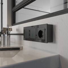 Коробка монтажная Werkel Ретро одноместная накладная черная (a053528) - фото 3