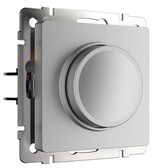 Изображение товара Диммер Werkel встраиваемый серебряный поворотно-нажимной (a051518)