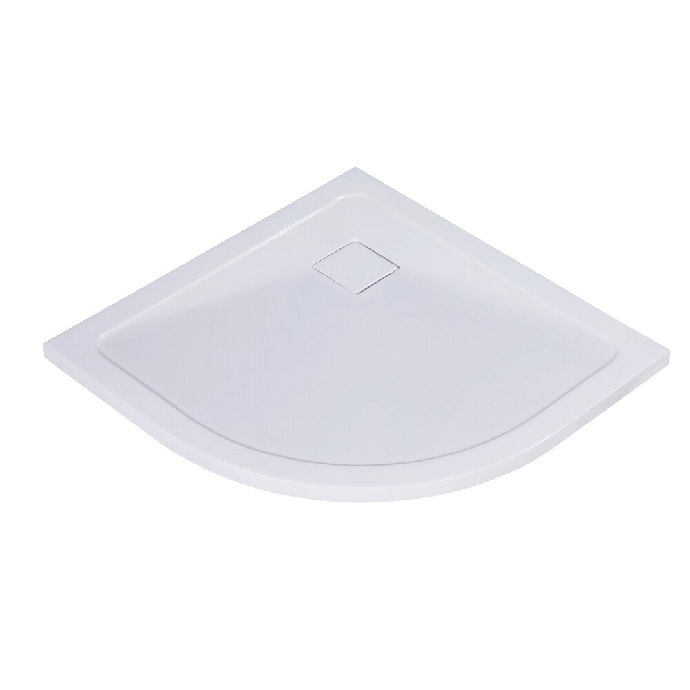 Изображение товара Поддон WasserKraft Dinkel 90х90 см искусственный камень низкий форма четверть круга