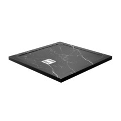 Поддон WasserKraft Neime искусственный камень 90х90х4 см квадрат черный низкий (19T03) - фото 1