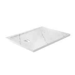 Поддон WasserKraft Rhin искусственный камень 120х90х4 см прямоугольник белый низкий (44T07) - фото 1