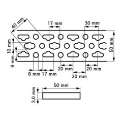 Шина монтажная для труб Walraven BIS 50х3х2000 мм (835503-D) - фото 3