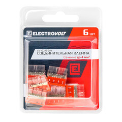 Клемма на 4 провода Electrovolt 2273-204 0,5-2,5 кв.мм самозажимная без пасты (6 шт.) (ЦБ-00015535/604989) - фото 2