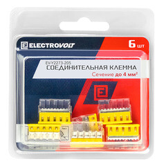 Клемма на 5 проводов Electrovolt 2273-205 0,5-2,5 кв.мм самозажимная без пасты (6 шт.) (ЦБ-00015537/605030) - фото 2