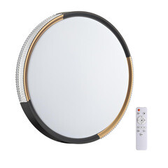 Изображение товара Светильник светодиодный накладной Sonex Pale 3000-6000К 72 Вт 18 кв.м черный/золото IP43 с пультом (7629/EL)