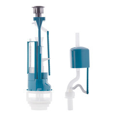 Арматура для унитаза Инкоэр нижний подвод 1/2 кнопка пластик хром (5-3-3-4) - фото 3