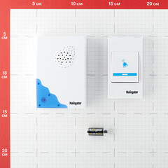 Звонок Navigator (612676) беспроводной с кнопкой 36 мелодий белый - фото 2