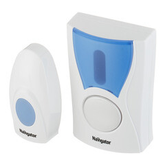 Звонок Navigator (612683) беспроводной с кнопкой 36 мелодий белый - фото 2