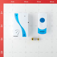 Звонок Rexant RX-2 (73-0020) беспроводной с кнопкой 32 мелодии белый водонепроницаемая кнопка - фото 8