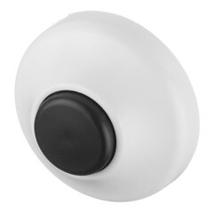 Кнопка для звонка Hegel проводного черно-белая круглая - фото 2