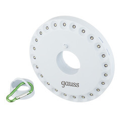 Фонарь кемпинговый Gauss светодиодный 24 LED 5 Вт на батарейках AA пластик с магнитом и карабином (GF003) - фото 5