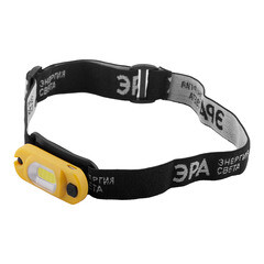 Изображение товара Фонарь налобный Эра светодиодный 12 LED 3 Вт аккумуляторный Li-Ion пластик 4 режима (Б0030186)