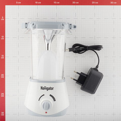 Фонарь кемпинговый Navigator NPT светодиодный 50 LED 5 Вт аккумуляторный Li-Ion 4400 мАч ударопрочный пластик регулировка яркости (94773) - фото 3