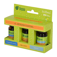 Набор эфирных масел для бани и сауны Банные штучки 45 мл пихта/ можжевельник/ эвкалипт (30002) - фото 7