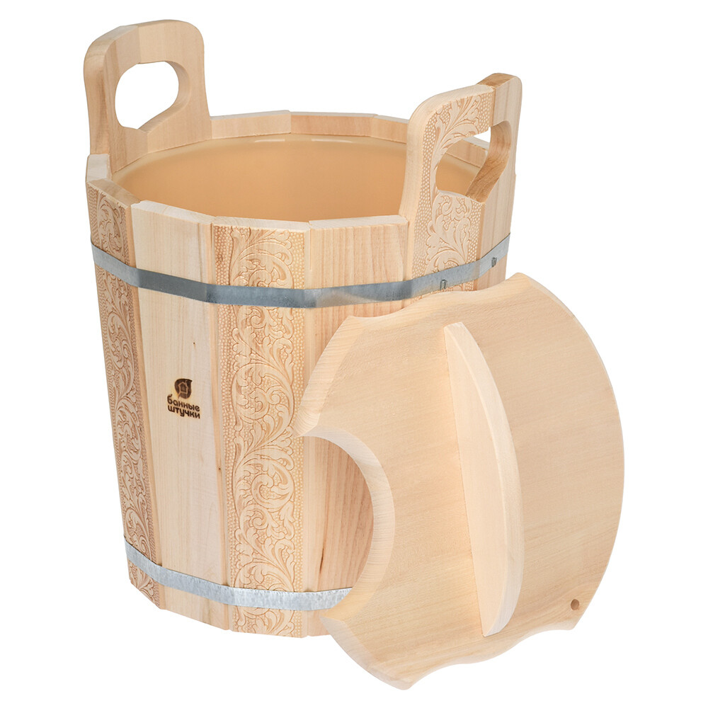 Изображение товара Запарник Банные штучки 14 л с крышкой (32695) Изображение товара Запарник Банные штучки 14 л с крышкой (32695)