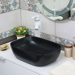 Раковина Melana 46 см накладная черная (78105MB-805) - фото 4