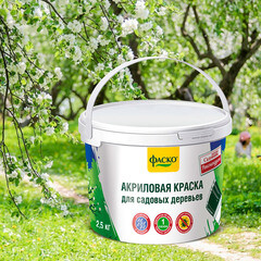 Краска для деревьев защитная Фаско акриловая 2,5 кг - фото 2