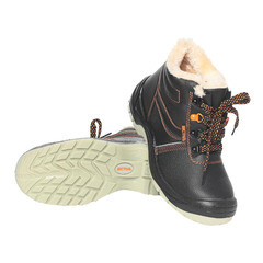 Ботинки рабочие кожаные утепленные с защитным подноском размер 43 черные Мистраль SJ8055-W (104381) - фото 3