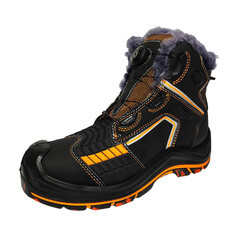 Изображение товара Ботинки рабочие кожаные с защитным композитным носком размер 44 черные Мистраль Perfect Protection (139059)