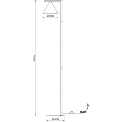 Торшер Arte Lamp E27 60 Вт черный IP20 (A7033PN-1BK) - фото 2