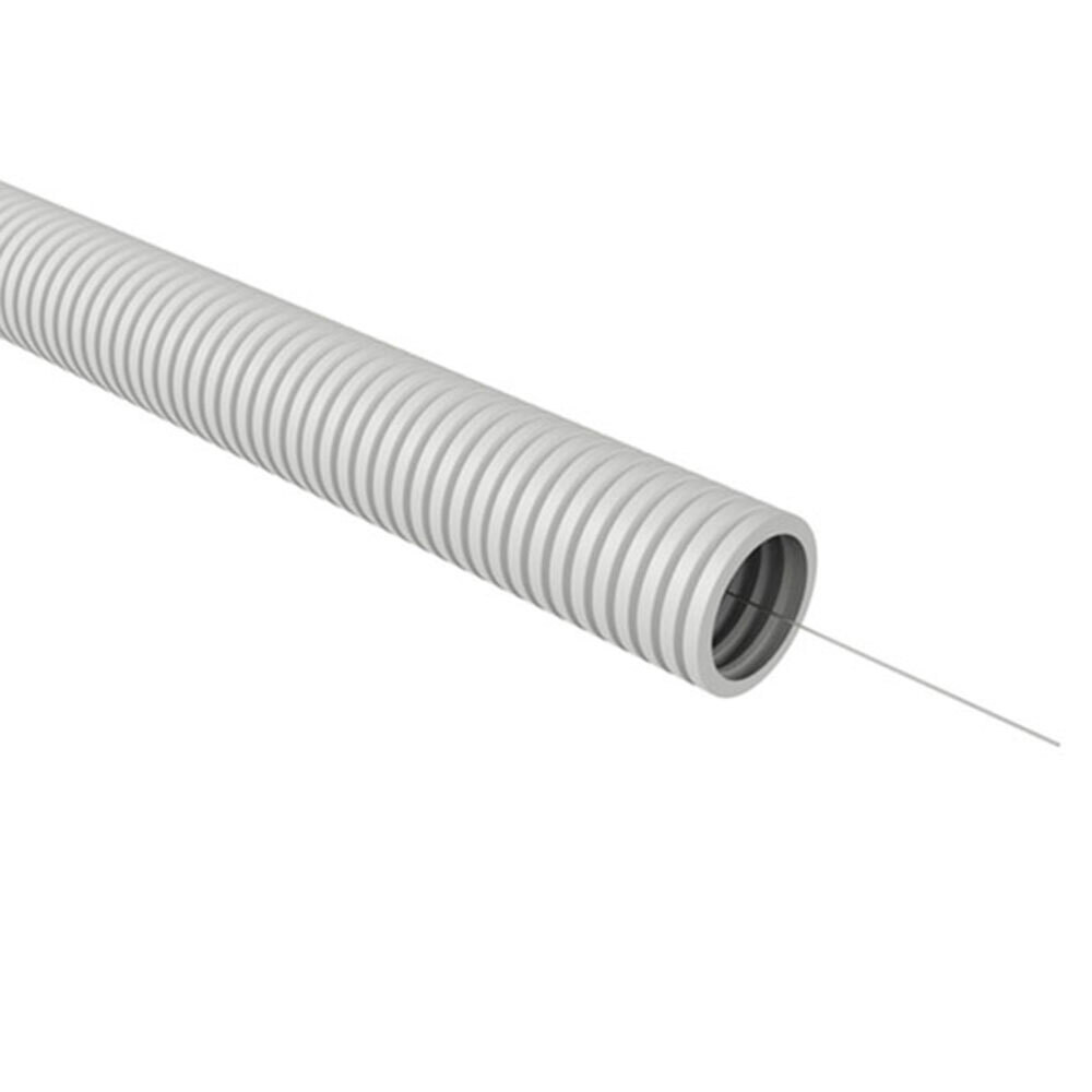 Изображение товара Труба гофрированная ПВХ 50 мм КМ легкая с зондом серая (15 м) (Б0060609) Изображение товара Труба гофрированная ПВХ 50 мм КМ легкая с зондом серая (15 м) (Б0060609)