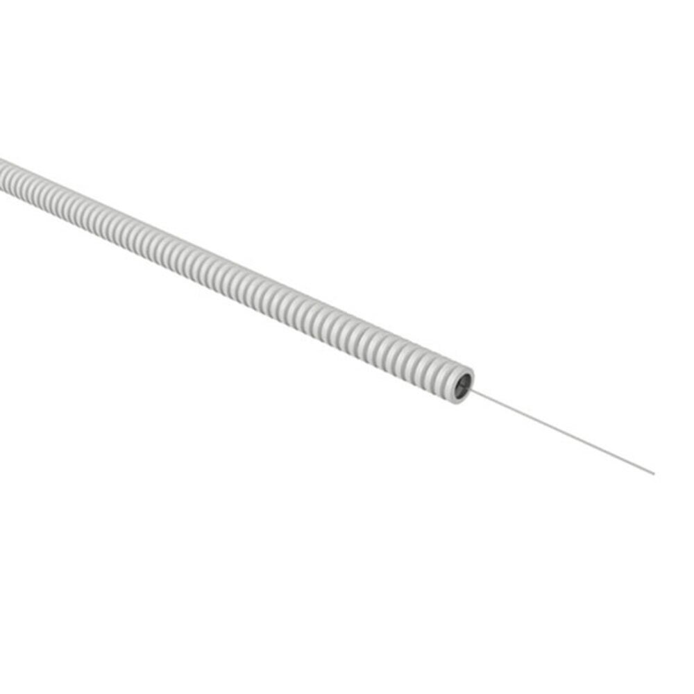 Изображение товара Труба гофрированная ПВХ 16 мм КМ тяжелая с зондом серая (100 м) (Б0060610)