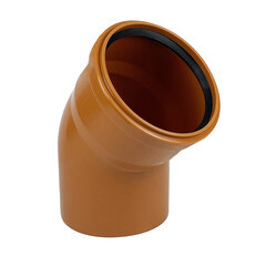 Отвод Valfex d110 мм 45° пластиковый для наружной канализации - фото 2