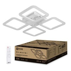 Светильник светодиодный накладной IN HOME Elegant Aris 3000-6500К 60 Вт 70 кв.м белый IP40 с пультом - фото 9