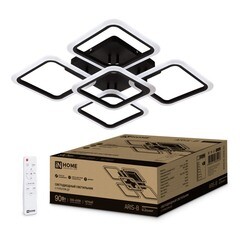 Светильник светодиодный накладной IN HOME Elegant Aris 3000-6500К 90 Вт 45 кв.м черный IP40 с пультом - фото 9