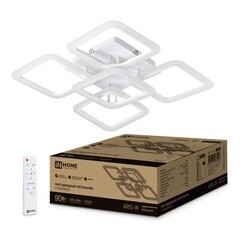 Светильник светодиодный накладной IN HOME Elegant Aris 3000-6500К 90 Вт 45 кв.м белый IP40 с пультом - фото 3