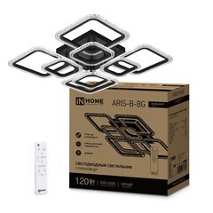 Светильник светодиодный накладной IN HOME Elegant Aris 3000-6500К 120 Вт 70 кв.м черный IP40 - фото 3