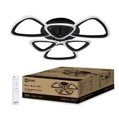 Светильник светодиодный накладной IN HOME Elegant Sansa 3000-6500К 90 Вт 45 кв.м черный IP40 с пультом - фото 3