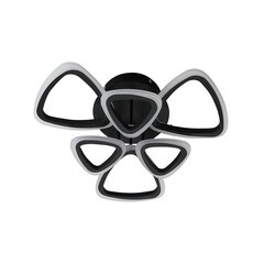 Изображение товара Светильник светодиодный накладной IN HOME Elegant Sansa 3000-6500К 90 Вт 45 кв.м черный IP40 с пультом