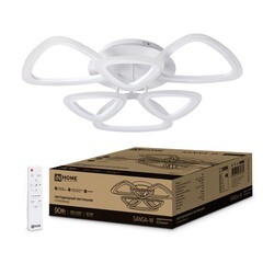 Светильник светодиодный накладной IN HOME Elegant Sansa 3000-6500К 90 Вт 45 кв.м белый IP40 с пультом - фото 9