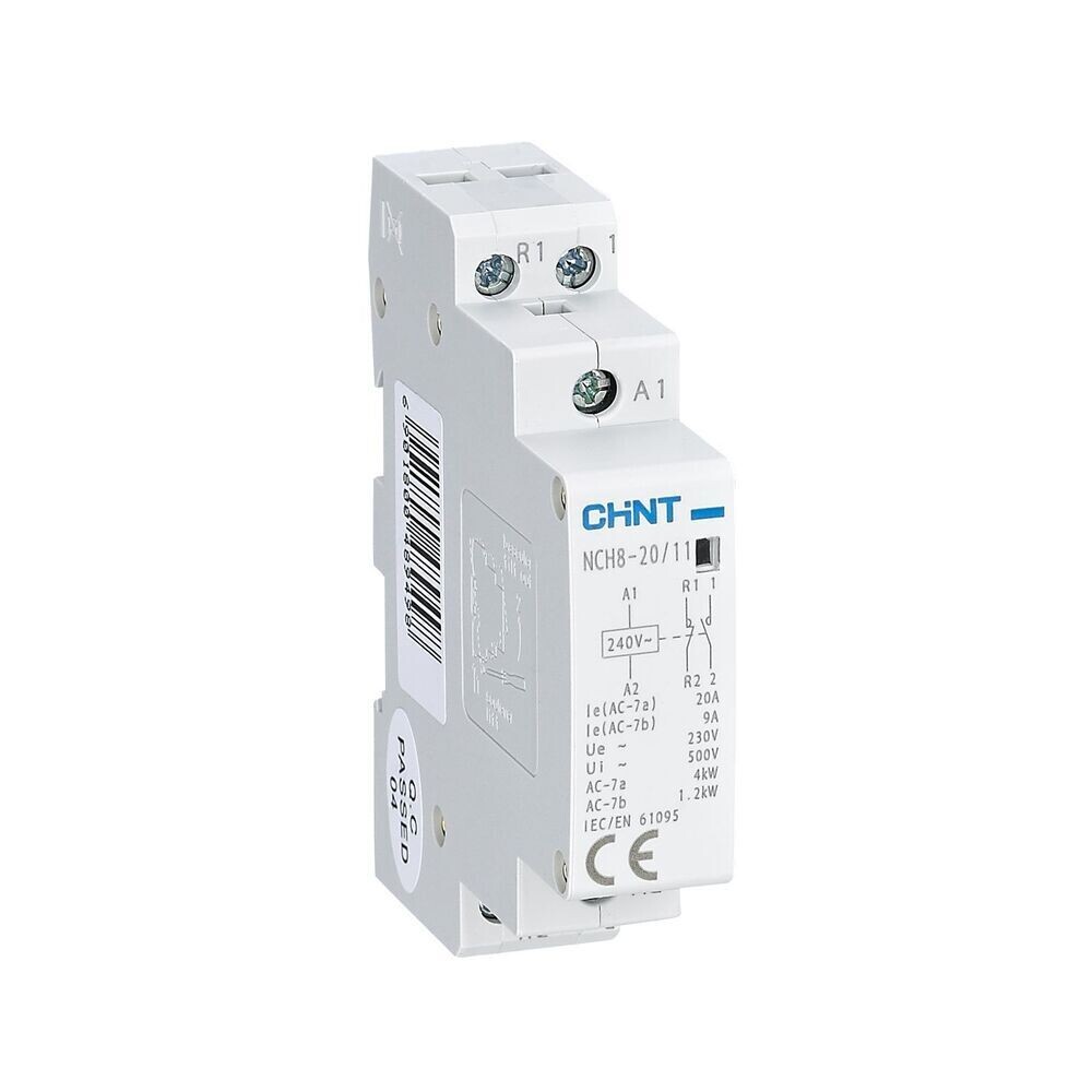 Изображение товара Контактор модульный Chint NCH8 230В 20А тип AC 2Р