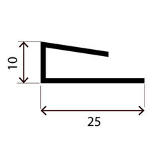 Профиль П-образный стартовый 12х3000х10 мм белый - фото 2