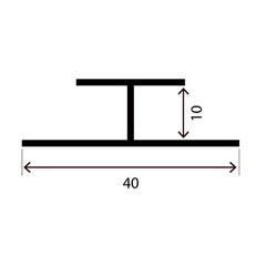 Профиль соединительный для панелей 10х40х3000 мм ПВХ гладкий белый - фото 2