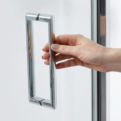 Душевая дверь WasserKraft Weser 78F стекло прозрачное 100х200 см профиль хром 6 мм складная (78F12) - фото 8